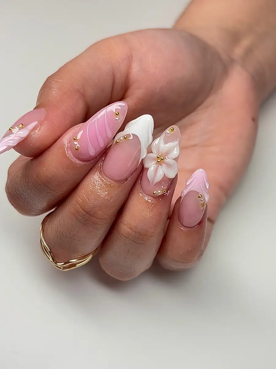 Bridal Bloom Nails Main View