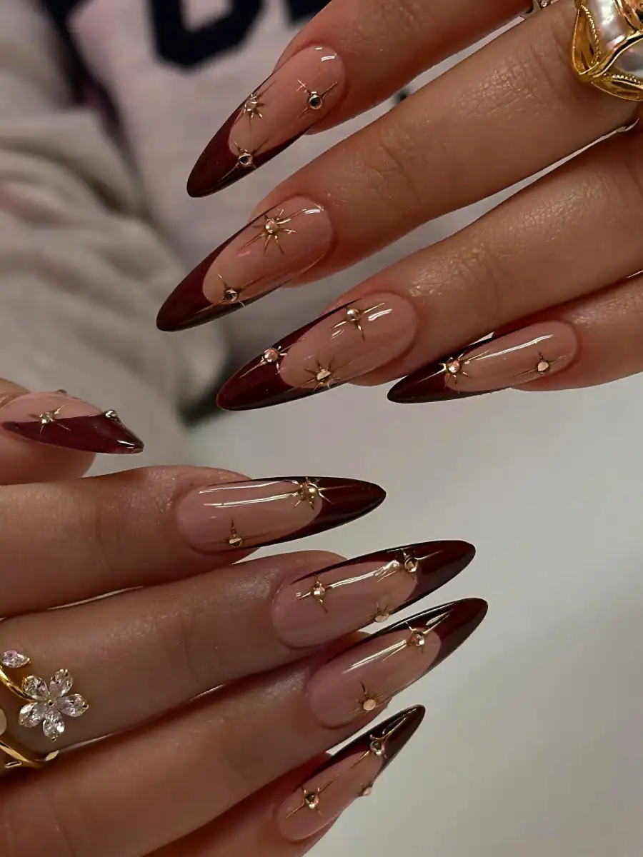 Midnight French Nails Style Thumbnail 4