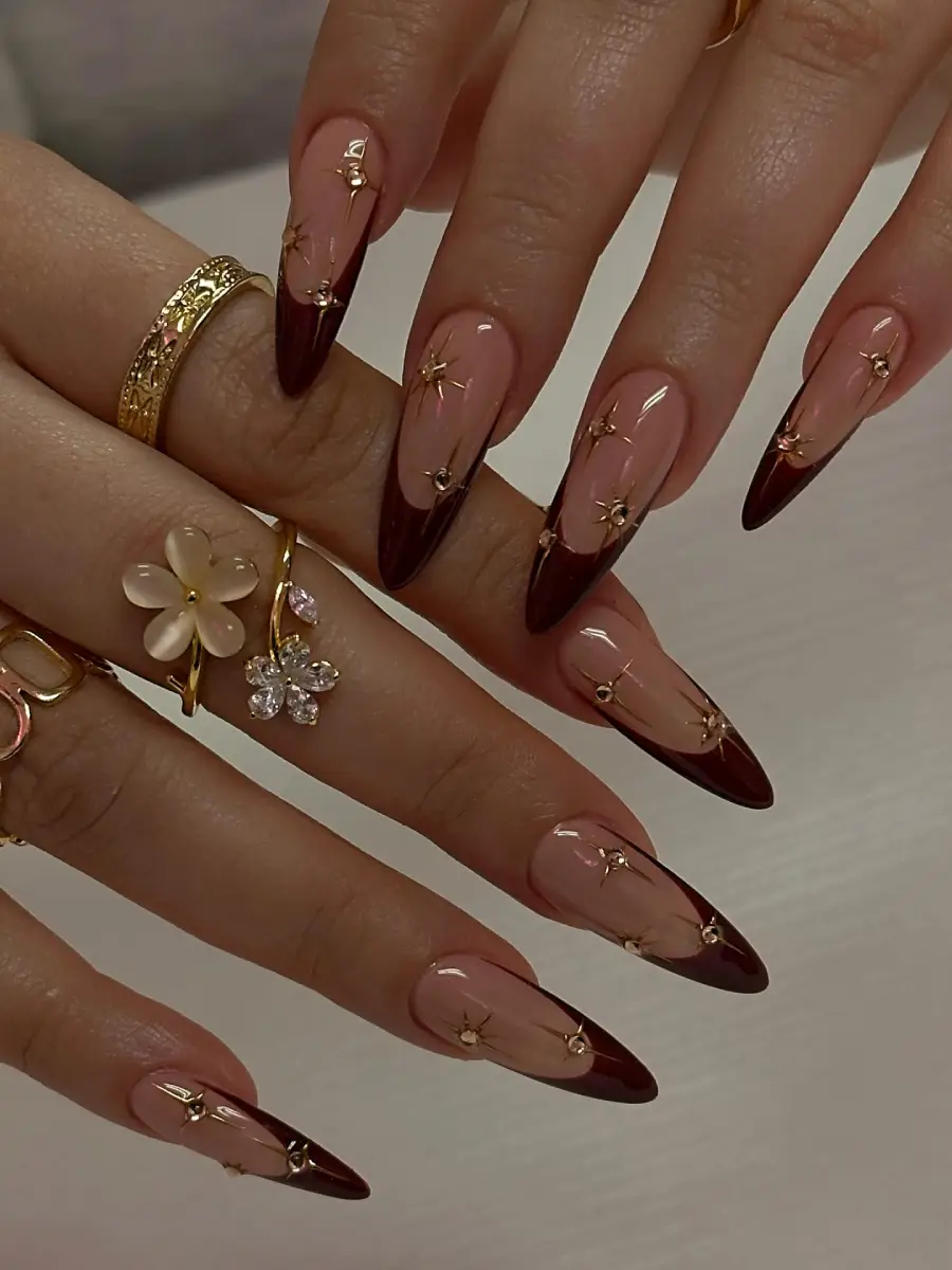 Midnight French Nails Style Thumbnail 3