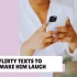 Flirty texts to Make Him Laugh at Night