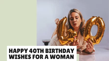 Happy 40th Birthday Wishes for a Woman