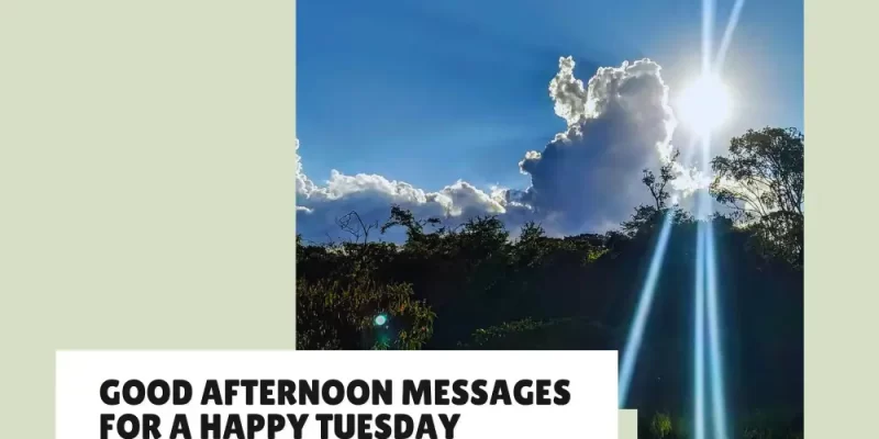 33+ Inspiring Good Afternoon Messages for a Happy Tuesday