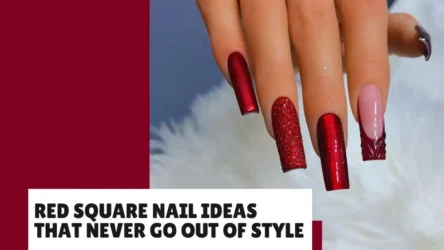 27 Red Square Nail Ideas That Never Go Out of Style