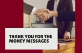 Short Messages to Say “Thank You for the Money”